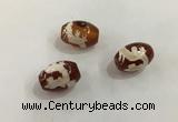 DZI390 10*14mm drum tibetan agate dzi beads wholesale