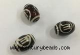 DZI411 10*14mm drum tibetan agate dzi beads wholesale