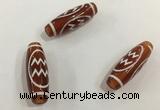 DZI436 10*30mm drum tibetan agate dzi beads wholesale