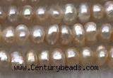 FWP10 14.5 inches 2.5mm - 3mm potato light purple freshwater pearl strands