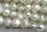 FWP11 14.5 inches 2.8mm potato white freshwater pearl strands