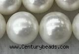 FWP126 15 inches 11mm - 12mm potato white freshwater pearl strands