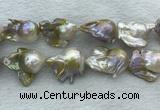 FWP370 15 inches 18mm - 22mm baroque freshwater nucleated pearl beads