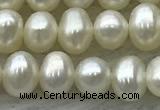 FWP41 14.5 inches 4mm - 5mm potato white freshwater pearl strands