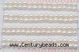 FWP455 half-drilled 5.5-6mm bread freshwater pearl beads