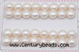 FWP465 half-drilled 10.5-11mm bread freshwater pearl beads