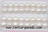 FWP466 half-drilled 11-11.5mm bread freshwater pearl beads