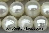 FWP66 15 inches 7mm - 8mm potato white freshwater pearl strands