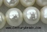 FWP78 15 inches 7mm - 8mm potato white freshwater pearl strands