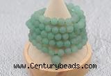 GMN2200 Hand-knotted 8mm, 10mm matte green aventurine 108 beads mala necklaces