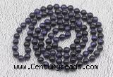 GMN500 Hand-knotted 8mm, 10mm purple tiger eye 108 beads mala necklaces