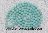 GMN518 Hand-knotted 8mm, 10mm amazonite 108 beads mala necklaces