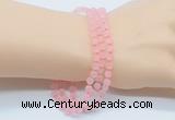 GMN5500 Hand-knotted 6mm matte rose quartz 108 beads mala necklaces