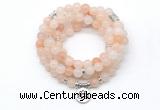 GMN7026 8mm pink aventurine 108 mala beads wrap bracelet necklace