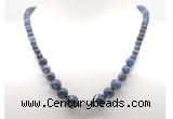 GMN7314 sodalite graduated beaded necklace & bracelet set