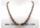 GMN7332 grade AA yellow tiger eye graduated beaded necklace & bracelet set