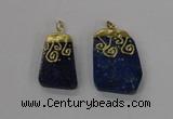 NGP2625 25*35mm - 35*45mm freeform lapis lazuli gemstone pendants