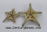 NGP2761 50*55mm - 75*85mm starfish pendants wholesale
