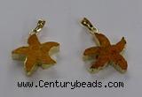 NGP3510 24*25mm starfish fossil coral pendants wholesale