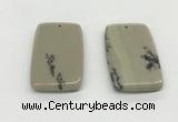 NGP5526 30*50mm - 35*55mm rectangle jasper pendants wholesale