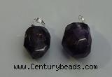 NGP6017 18*30mm - 22*35mm freeform amethyst pendants