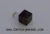 NGP6788 15*22mm cube smoky quartz pendants wholesale