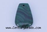 NGP702 20*30mm trapezoid natural malachite gemstone pendant