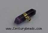 NGP7445 12*45mm sticks amethyst gemstone pendants wholesale