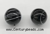 NGP9845 20mm round line agate gemstone pendants