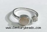 NGR1120 8mm coin  moonstone gemstone rings wholesale