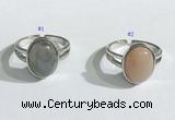 NGR1121 12*15mm oval mixed gemstone rings wholesale