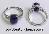 NGR3015 925 sterling silver with 8*10mm oval charoite rings