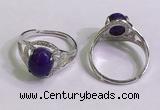 NGR3018 925 sterling silver with 8*10mm oval charoite rings