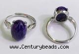 NGR3028 925 sterling silver with 10*14mm oval charoite rings