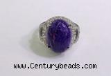 NGR3044 925 sterling silver with 12*16mm oval charoite rings