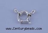 SSC204 5pcs 15mm 925 sterling silver spring rings clasps