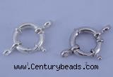 SSC205 5pcs 16mm 925 sterling silver spring rings clasps