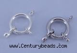 SSC208 5pcs 13.5mm 925 sterling silver spring rings clasps