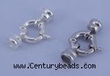 SSC213 5pcs 12mm sterling silver spring rings clasps