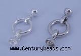SSC216 5pcs 18mm sterling silver spring rings clasps