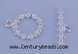 SSC22 5pcs 11mm donut 925 sterling silver toggle clasps